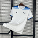 Camisa Pronta Entrega Lazio 125 Anos 2025/26 - Mizuno Torcedor Masculina - Branca/Azul