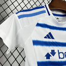 Conjunto Kit Infantil Cruzeiro Away 2026/27 - Adidas Torcedor - Branca/Azul