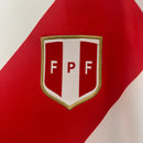 Camisa Seleção Peru Home 2024/25 - Adidas Torcedor Masculina - Branca/Vermelha