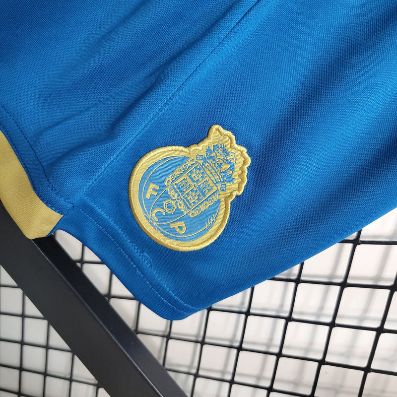 Kit Infantil Porto Third 2023/24 - New Balace Torcedor - Azul/Dourada