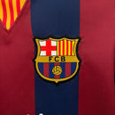 Conjunto Kit Infantil Barcelona Home 2014/15 - Nike Retrô - Vermelha/Azul