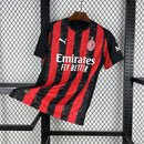 Camisa Pronta Entrega AC Milan Home 2025/26 - Puma Torcedor Masculina - Vermelha/Preta