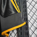 Camisa Pronta Entrega Real Madrid Away 1999/01 - Adidas Retrô Masculina - Preta/Laranja