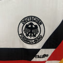 Conjunto Kit Infantil Seleção Alemanha Home 1990/91 - Adidas Retrô - Branca/Preta