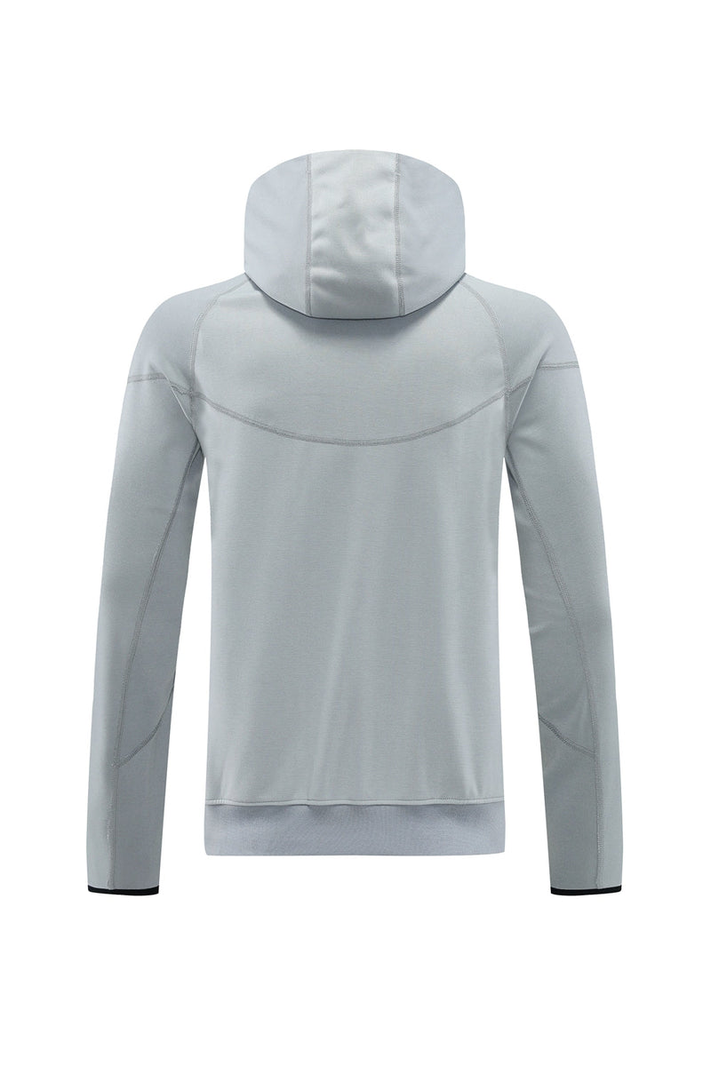 Kit Conjunto Nike Tech Fleece - Jaqueta e Calça- Cinza/Preta