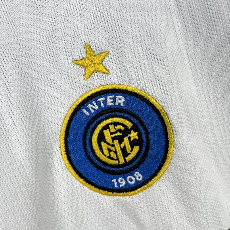 Camisa Inter de Milão Away 2004/05 - Nike Retrô Masculina - Branca/Azul