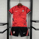 Conjunto Kit Infantil Seleção Korea Home 2026/27 - Nike Torcedor - Vermelha/Preta