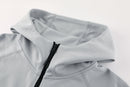 Kit Conjunto Nike Tech Fleece - Jaqueta e Calça- Cinza/Preta