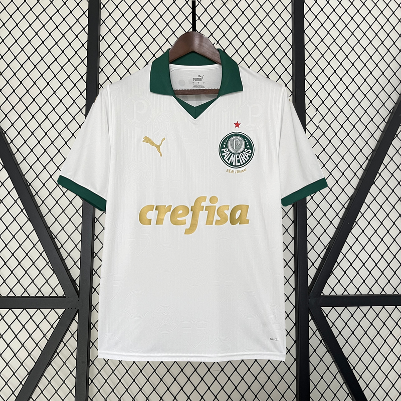 Camisa Palmeiras Away 2024/25 - Puma Torcedor Masculina - Branca/Dourada