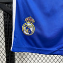 Conjunto Kit Infantil Real Madrid Third 2025/26 - Adidas Torcedor - Azul/Branca