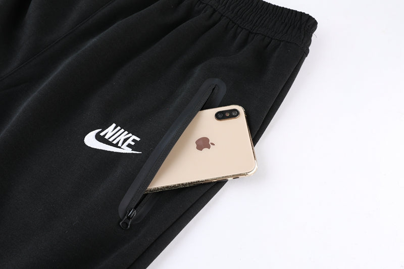 Kit Conjunto Nike Tech Fleece - Jaqueta e Calça- Cinza/Preta