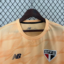 Camisa São Paulo Treino 2024/25 - New Balace Torcedor Masculina - Laranja/Preta