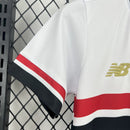 Conjunto Kit Infantil São Paulo Home 2025/26 - New Balance Torcedor - Branca/Vermelha