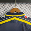 Camisa Parma Away 1999/00 - Champion Retrô Masculina - Azul/Amarela