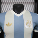 Camisa Seleção Argentina Edição Especial 2024/25 - Adidas Jogador Masculina - Branca/Azul