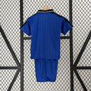 Conjunto Kit Infantil Seleção Argentina Home 2014/15 - Adidas Retrô - Azul/Preta