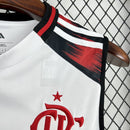Camisa Regata Pronta Entrega Flamengo Away 2025/26 - Adidas Torcedor Masculina - Branca/Vermelha