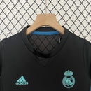 Conjunto Kit Infantil Real Madrid Away 2017/18 - Adidas Retrô - Preta/Azul