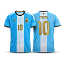 Camisa Seleção Argentina Edição Especial Messi 2026/27 - Torcedor Masculina - Azul/Branca