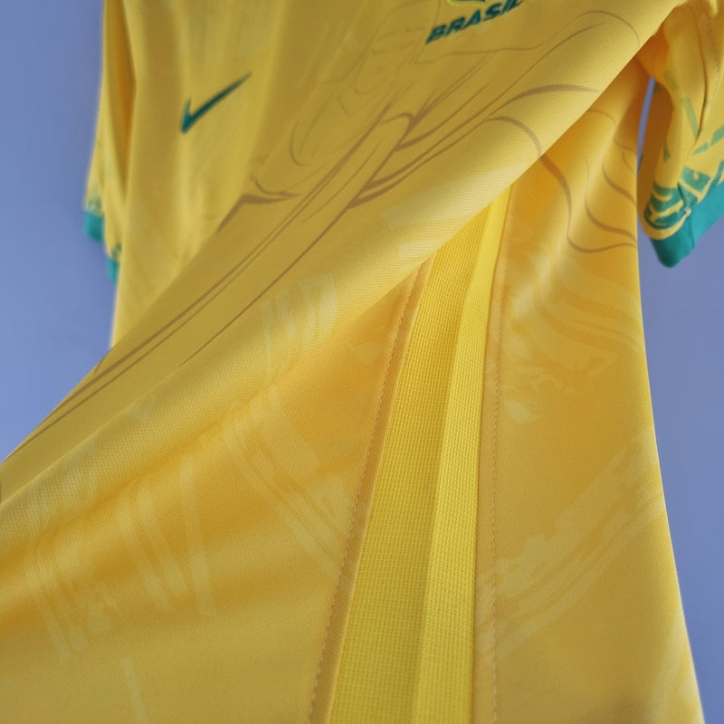 Camisa Seleção Brasil Edição Especial 2022 - Nike Torcedor Masculina - Amarela/Verde