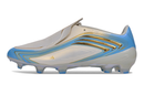 Chuteira Campo F50 - Adidas Messi FG - Cinza/Azul