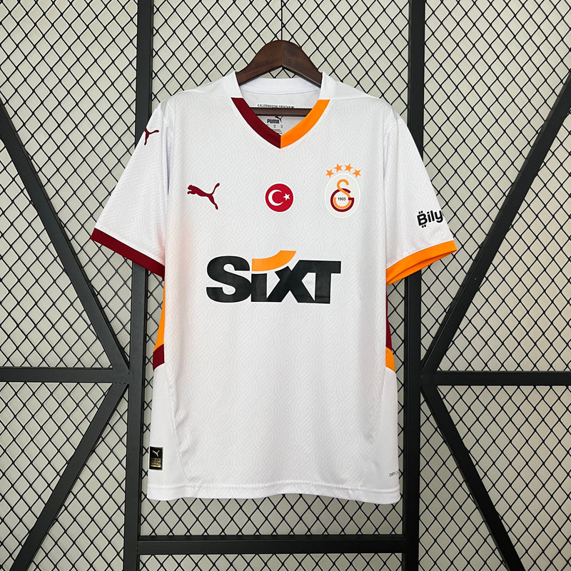 Camisa Galatasaray Away 2024/25 - Puma Torcedor Masculina - Branca/Laranja