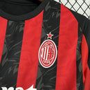 Camisa Pronta Entrega AC Milan Home 2025/26 - Puma Torcedor Masculina - Vermelha/Preta