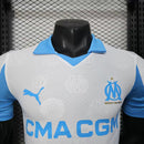 Camisa Olympique de Marseille Home 2025/26 - Puma Jogador Masculina - Branca/Azul