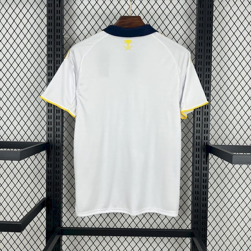 Camisa Al-Nassr 2025/26 - Adidas Torcedor Masculina - Branca/Amarela