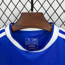Conjunto Kit Infantil Real Madrid Third 2025/26 - Adidas Torcedor - Azul/Branca