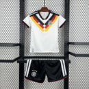 Conjunto Kit Infantil Seleção Alemanha Home 2026/27 - Adidas Torcedor - Branca/Preta