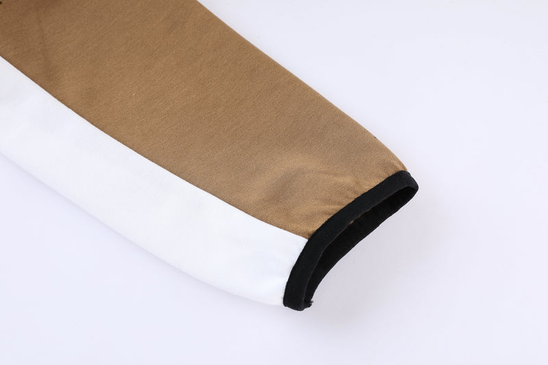 Kit Conjunto Nike Tech Fleece - Jaqueta e Calça- Caramelo/Branca