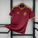 Camisa Seleção Espanha Edição Especial 2026/27 - Adidas Torcedor Masculina - Bordo/Dourado