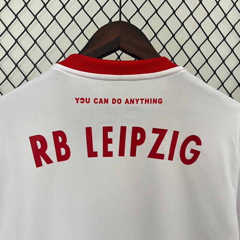 Camisa RB Leipzig Home 2024/25 - Puma Torcedor Masculina - Vermelha/Branca