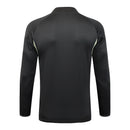 Conjunto de Treino Half Ziper Real Madrid 2025/26 - Adidas Jaqueta + Calça - Preta/Bege