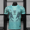 Camisa Seleção Brasil Goleiro 2026/27 - Jordan Jogador Masculina - Verde/Preta