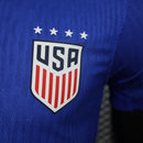 Camisa Seleção EUA Away 2024/25 - Nike Jogador Masculina - Azul/Vermelha