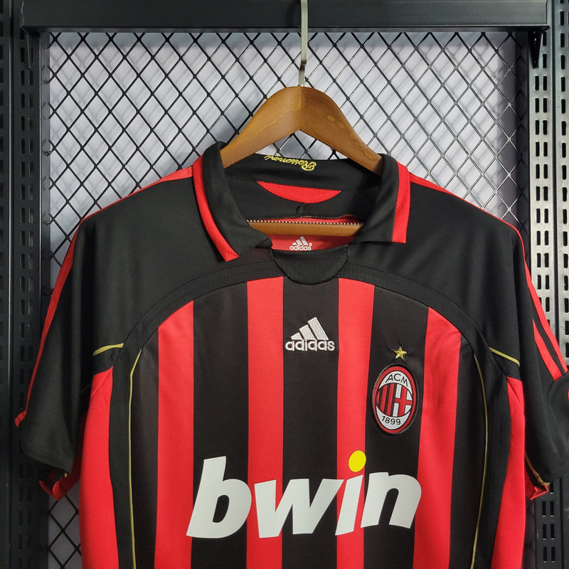 Camisa Pronta Entrega Manchester United Home 2006/07 - Adidas Retrô Masculina - Preta/Vermelha + KAKA' N°22 + Frete Grátis