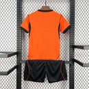 Conjunto Kit Infantil Seleção Holanda Home 2026/27 - Nike Torcedor - Laranja/Preta