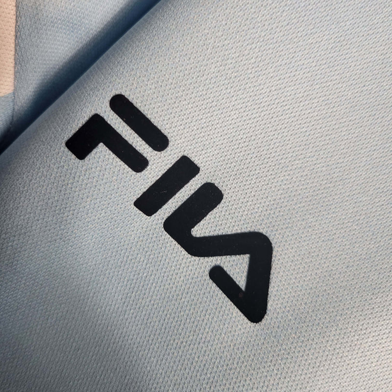 Camisa Seleção Argentina Edição Especial Maradona 2001 - Fila Retrô Masculina - Azul/Branca