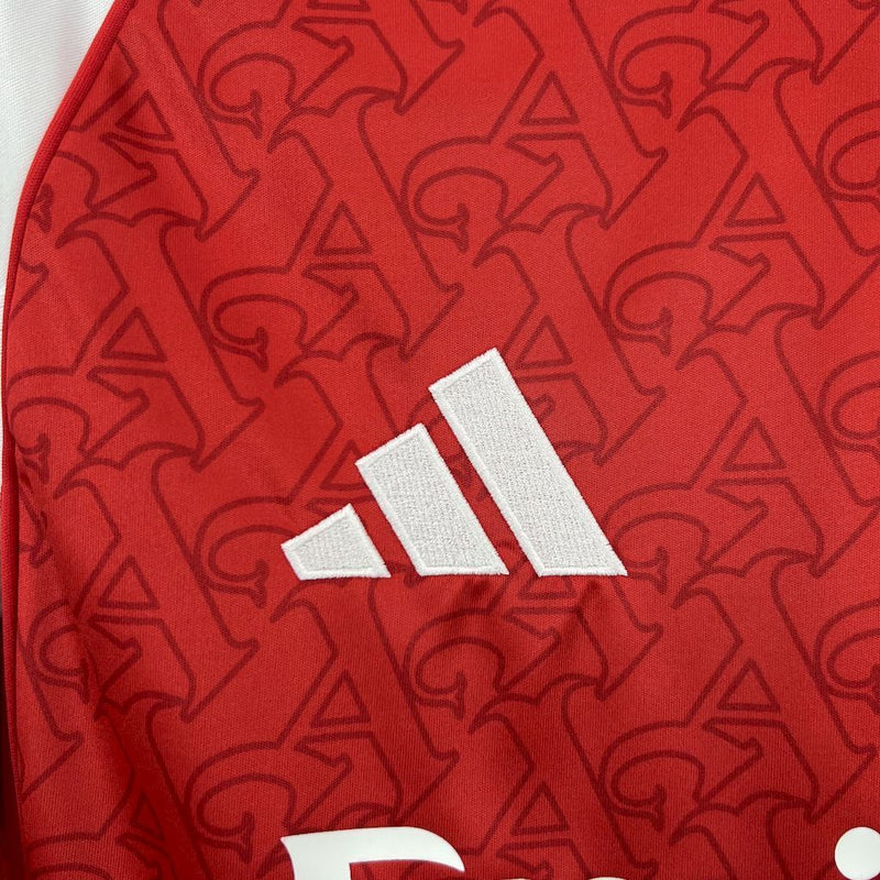 Camisa Arsenal Home 2025/26 - Adidas Torcedor Masculina - Vermelha/Branca