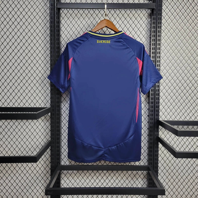 Camisa Seleção Suécia Away 2024/25 - Adidas Torcedor Masculina - Azul/Vermelha