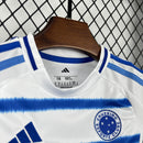 Conjunto Kit Infantil Cruzeiro Away 2026/27 - Adidas Torcedor - Branca/Azul
