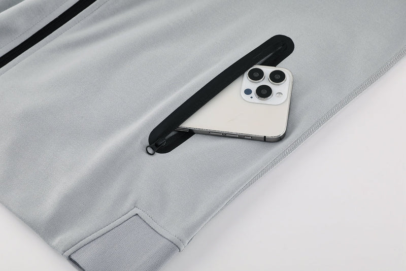 Kit Conjunto Nike Tech Fleece - Jaqueta e Calça- Cinza/Preta