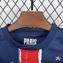 Conjunto Kit Infantil PSG Home 2024/25 - Nike Torcedor - Azul/Vermelha