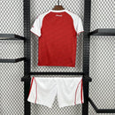 Conjunto Kit Infantil Arsenal Home 2025/26 - Adidas Torcedor - Vermelha/Branca