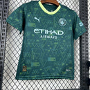 Conjunto Kit Infantil Manchester City Four 2025/26 - Puma Torcedor - Verde