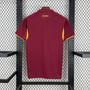 Camisa Pronta Entrega Roma Home 2025/26 - Adidas Torcedor Masculina - Bordo/Laranja
