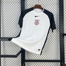Camisa Pronta Entrega Corinthians Home 2025/26 - Nike Torcedor Masculina - Branca/Preta