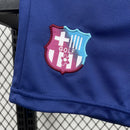 Conjunto Kit Infantil Barcelona Edição Especial 2025/26 - Nike Torcedor - Bege/Azul